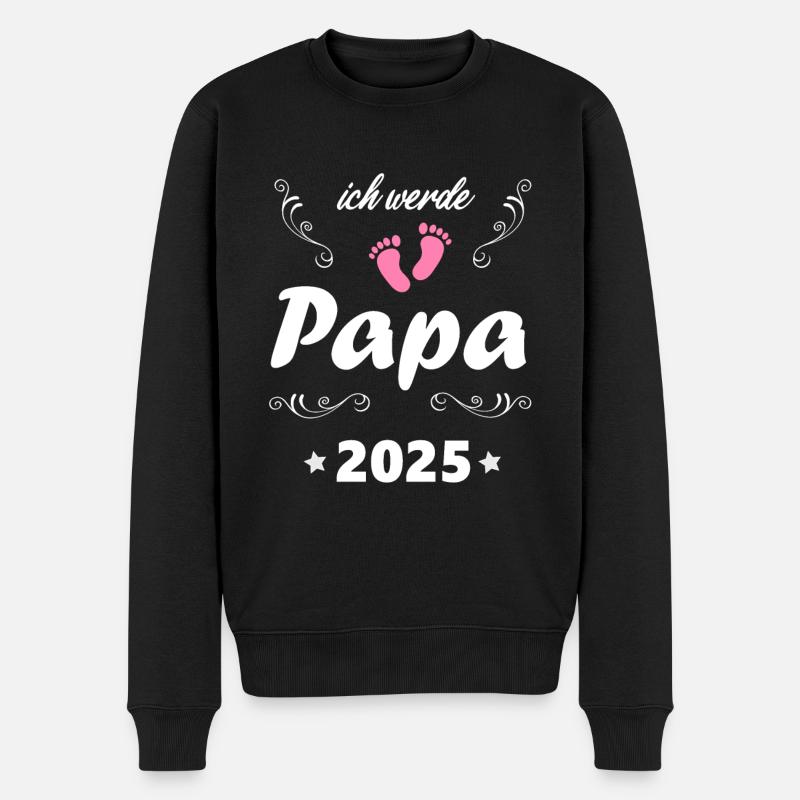 Je vais être papa 2025 Enceinte 2025 Paternité - Pull Premium bio Homme - noir
