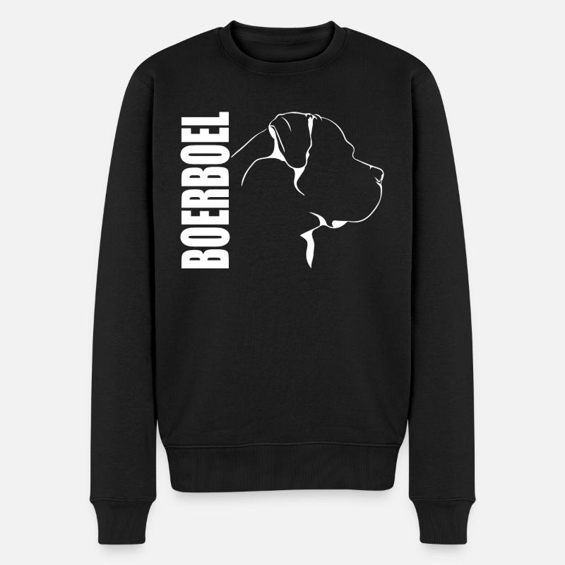 BOERBOEL Profil Chiens Chien - Pull Premium bio Homme - noir