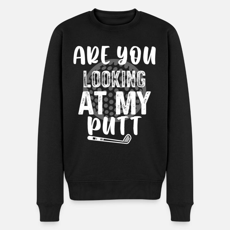 Regardez-vous mon putt - Golf - Pull Premium bio Homme - noir