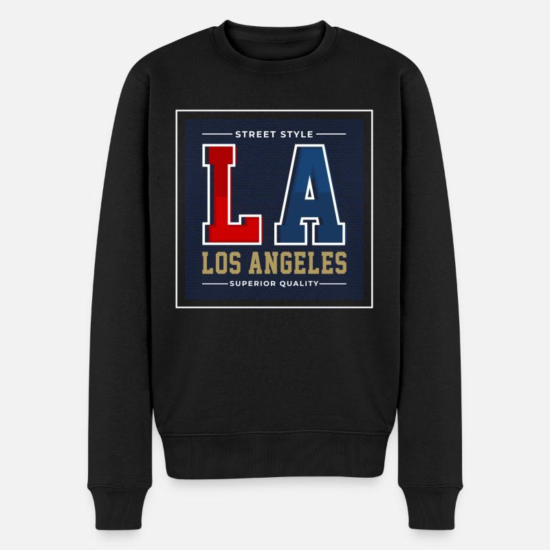 Los Angeles - Pull Premium bio Homme - noir