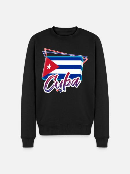 Cuba - Men's Premium Organic Jumper - black