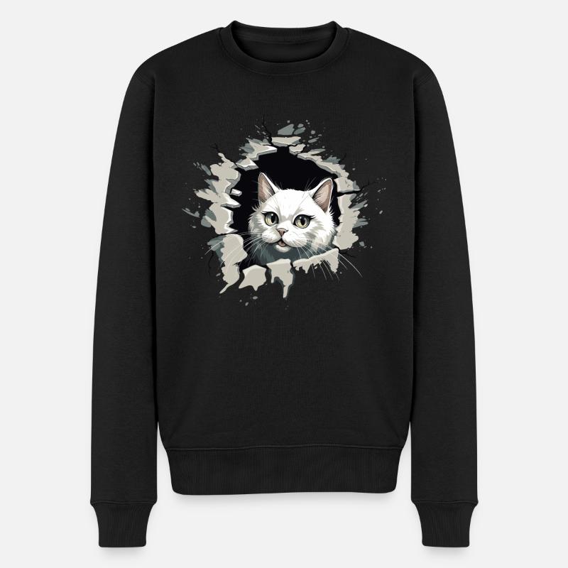 Chaton chaton Mietze miaou - Pull Premium bio Homme - noir