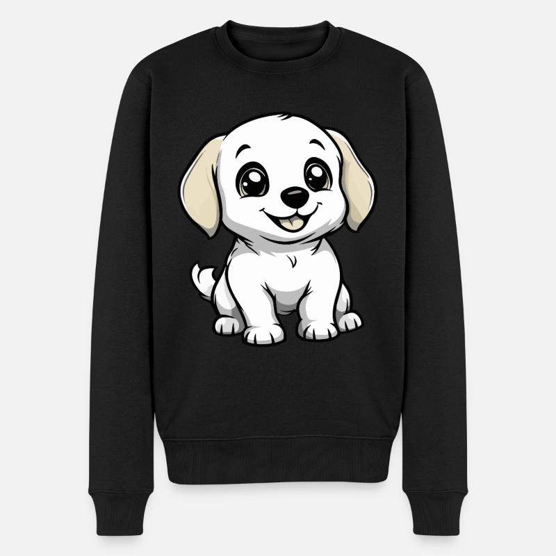 Labrador Chien Mignon - Pull Premium bio Homme - noir