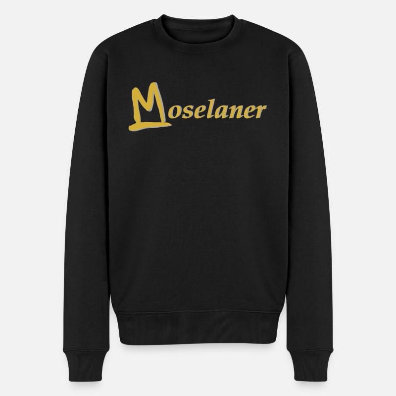 Moselaner - Männer Premium Bio Pullover - Schwarz