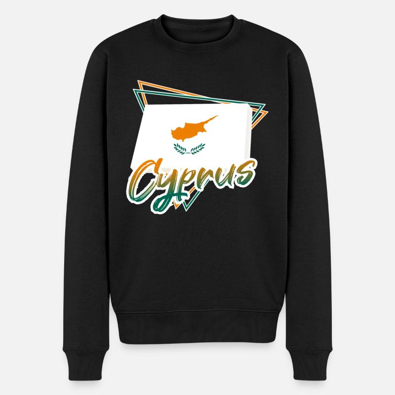 Chypre - Pull Premium bio Homme - noir