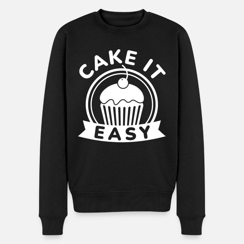Cake It Easy - Männer Premium Bio Pullover - Schwarz