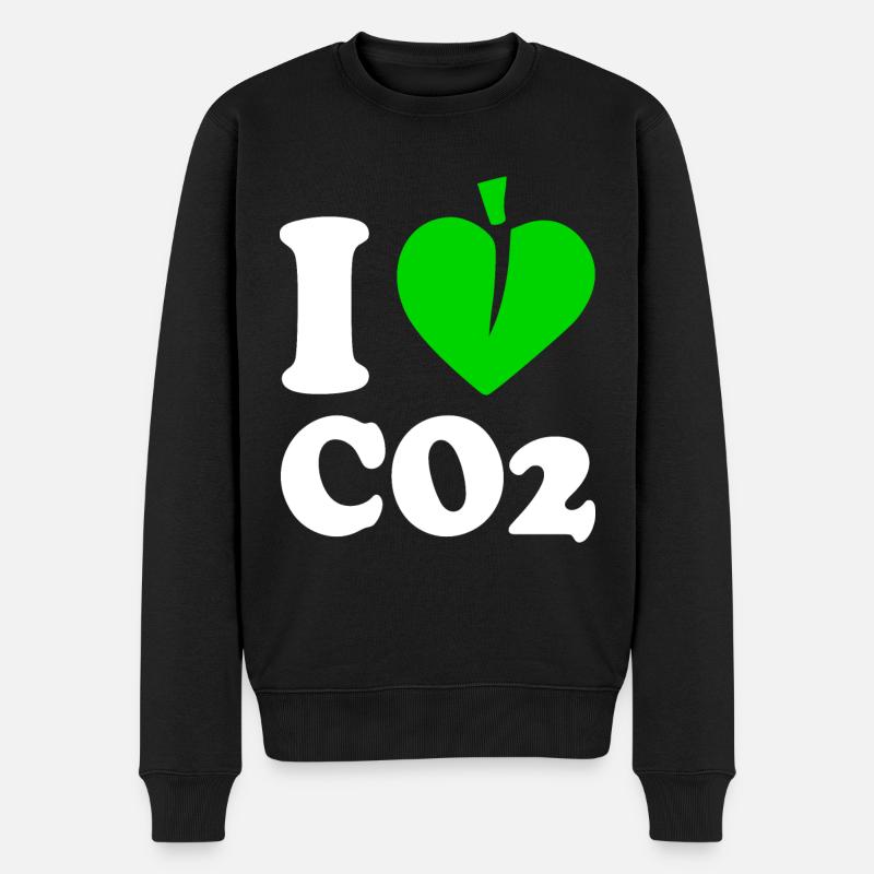 I love co2 - Pull Premium bio Homme - noir