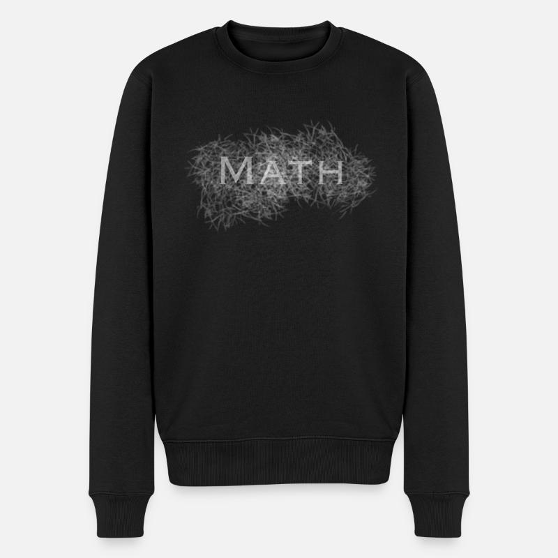Math Pattern - Men's Premium Organic Jumper - black