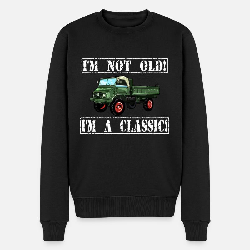 Je ne suis pas vieux - Je suis un classique / Unimog - Pull Premium bio Homme - noir