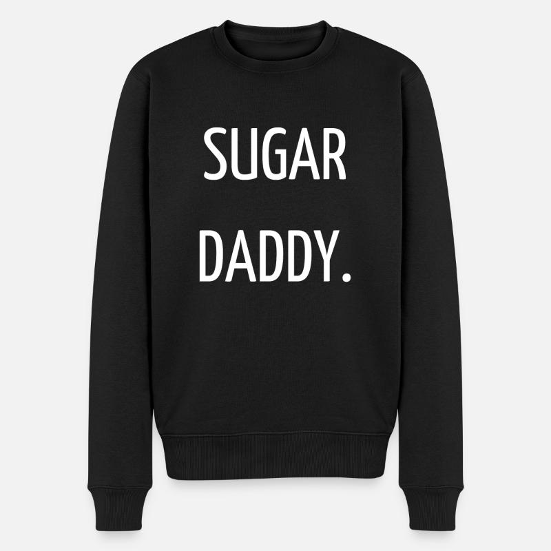 Sugar Papa - Männer Premium Bio Pullover - Schwarz