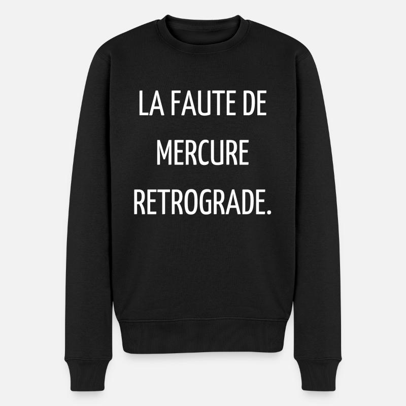 Mercure retrograde - Pull Premium bio Homme - noir