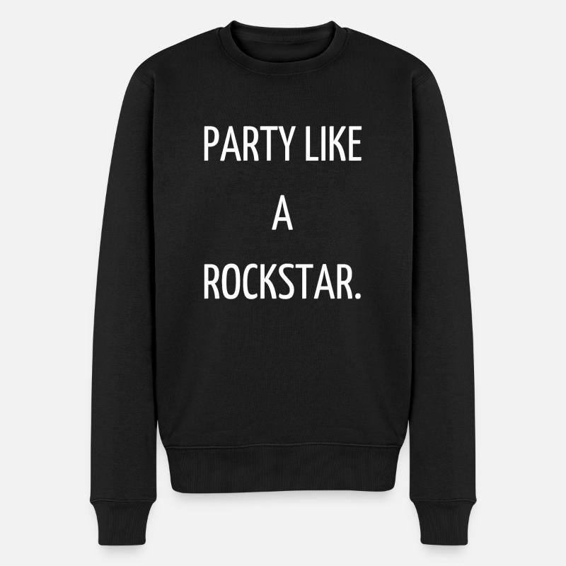 Rock star. - Pull Premium bio Homme - noir