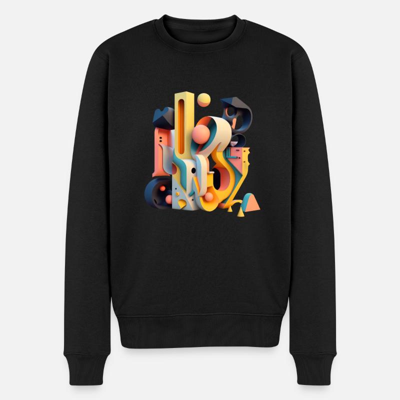 ..3D - Pull Premium bio Homme - noir