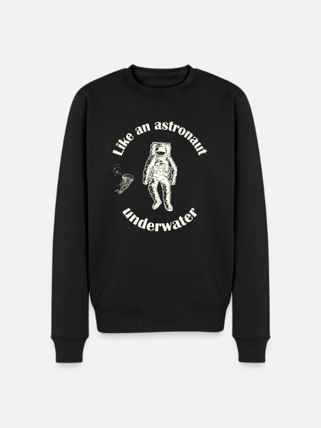 Astronaut diver. - Men's Premium Organic Jumper - black