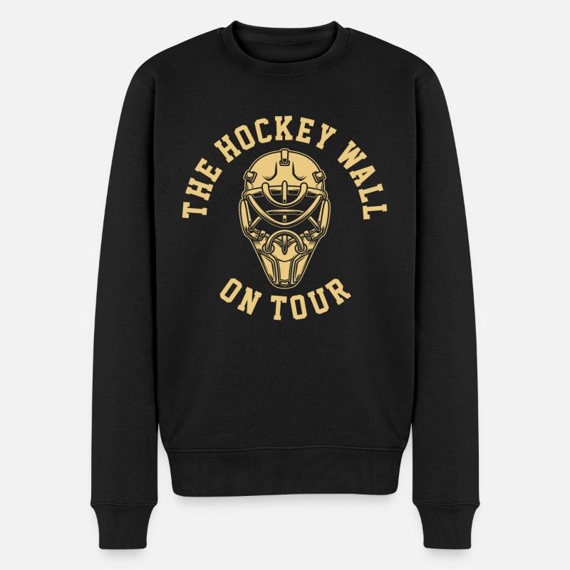 Le mur de hockey - Pull Premium bio Homme - noir