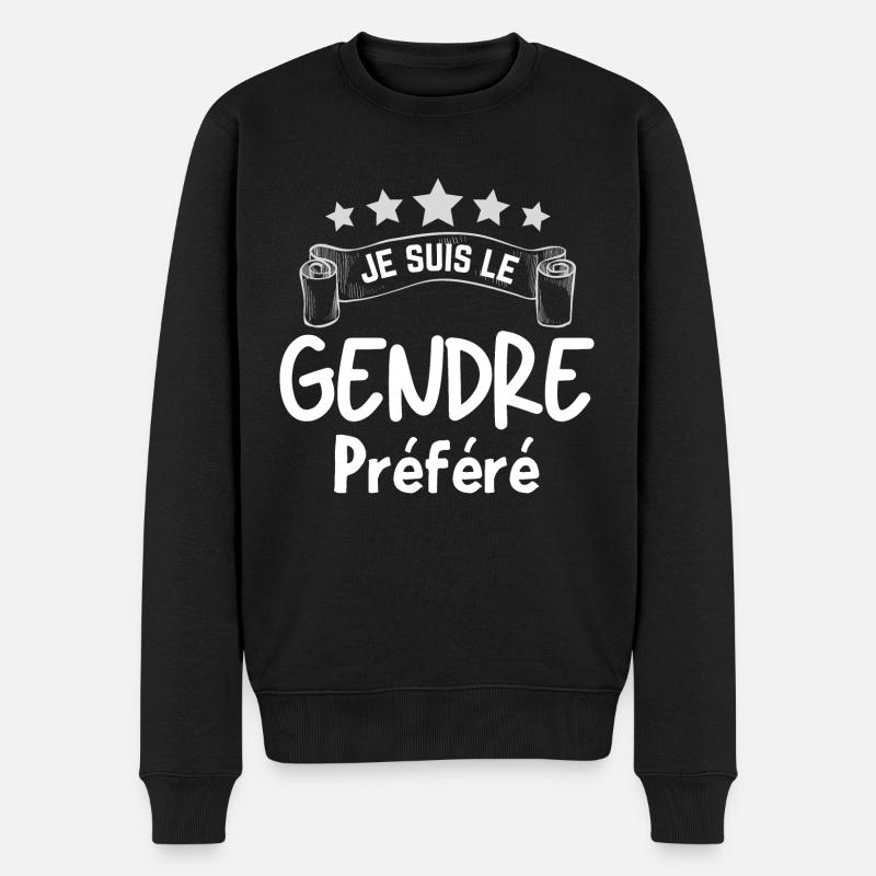 Schwiegersohn Humor, Schwiegersohn Idealer Humor - Männer Premium Bio Pullover - Schwarz