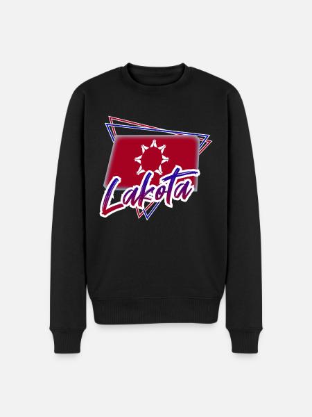 Lakota - Männer Premium Bio Pullover - Schwarz