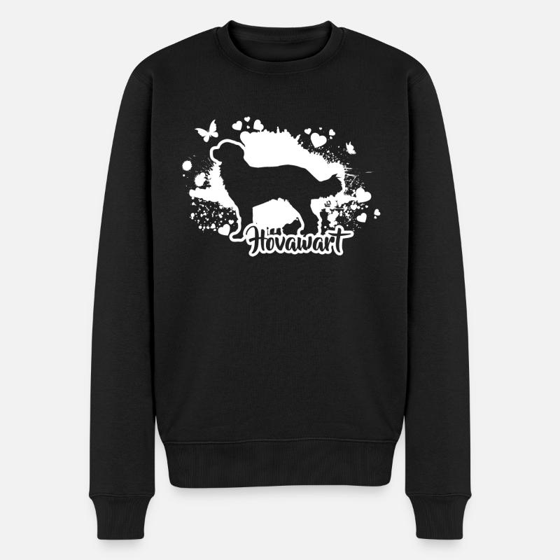 HOVAWART Hunde Hund Wilsigns - Männer Premium Bio Pullover - Schwarz