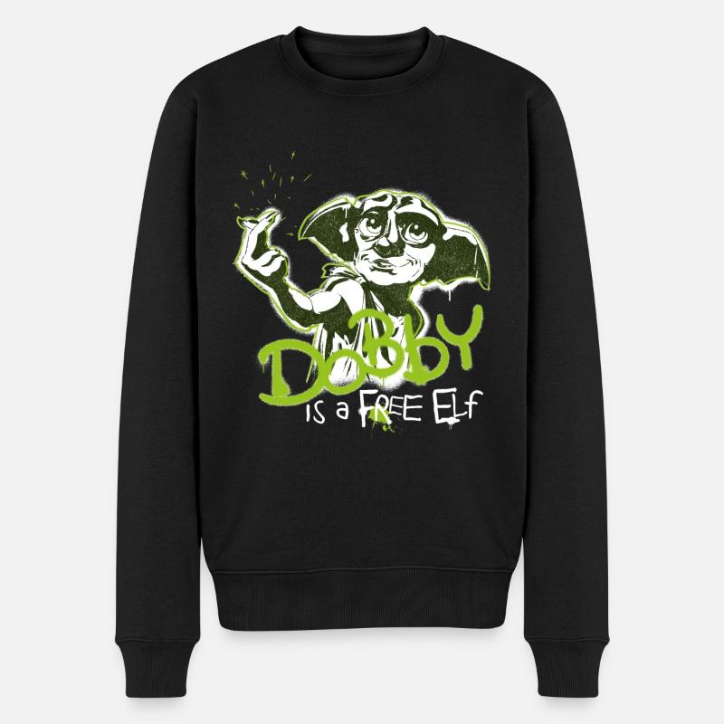 Harry Potter Dobby Est Un Elfe Libre - Pull Premium bio Homme - noir