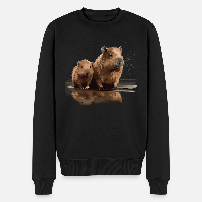 Capybaras Capybaras Capybara - Pull Premium bio Homme - noir