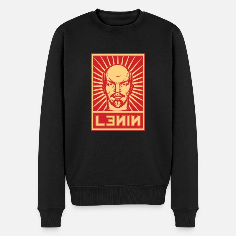 Vintage Lénine Propagande - Pull Premium bio Homme - noir
