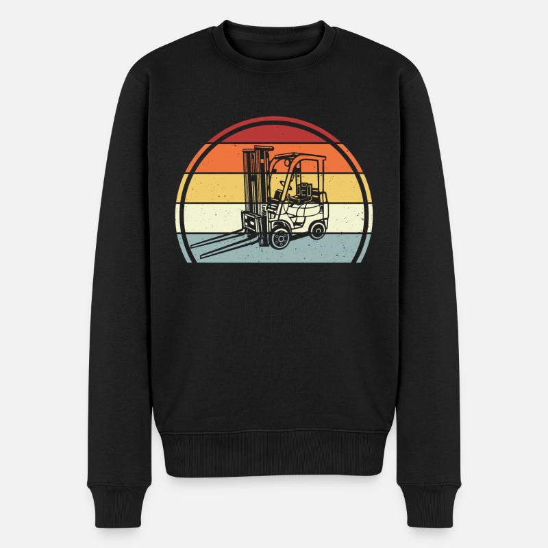 Chariot élévateur - Pull Premium bio Homme - noir