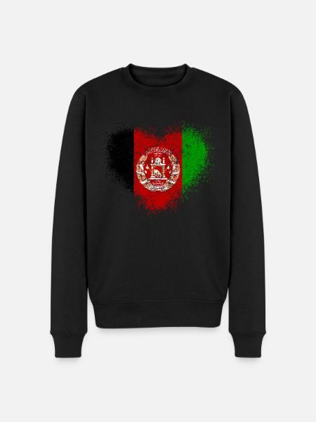 Afghanistan - Men's Premium Organic Jumper - black