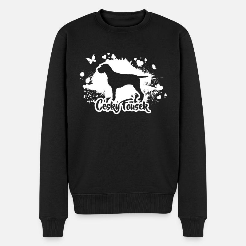 CESKY FOUSEK Hunde Jagdhunde Wilsigns - Männer Premium Bio Pullover - Schwarz