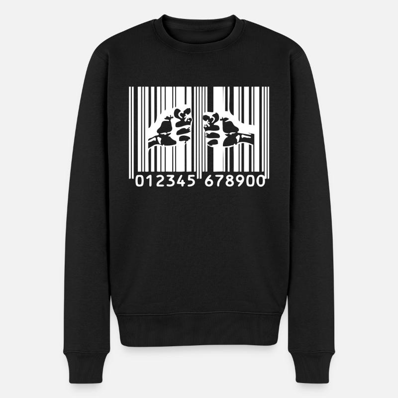 Bars Banksy du capitalisme - Pull Premium bio Homme - noir