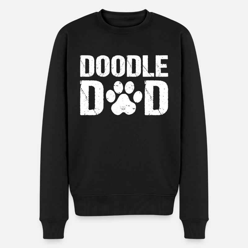 Doodle Papa Doodle Chiens - Pull Premium bio Homme - noir