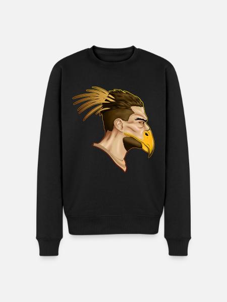 Man of Prey - Men's Premium Organic Jumper - black