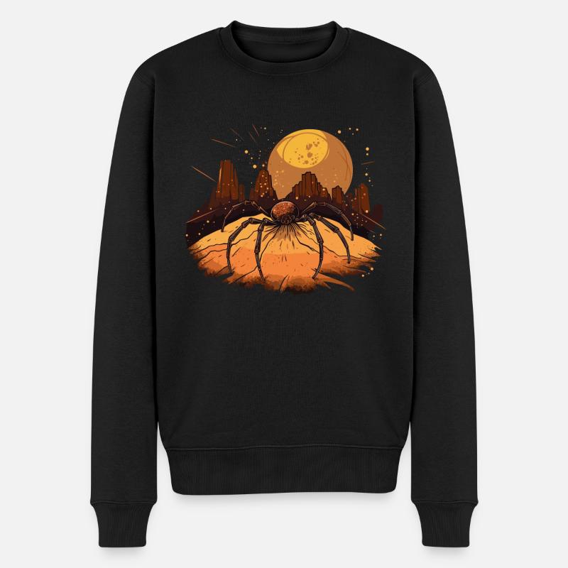 Spinne Wüste Spinnen - Männer Premium Bio Pullover - Schwarz