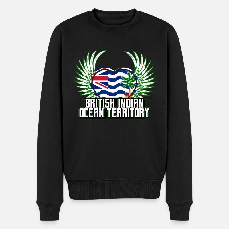 Territoire britannique de l’océan Indien - Pull Premium bio Homme - noir