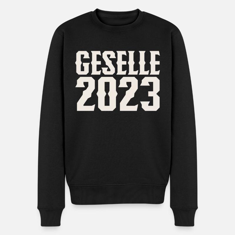 Geselle 2023 Gesellenprüfung - Männer Premium Bio Pullover - Schwarz