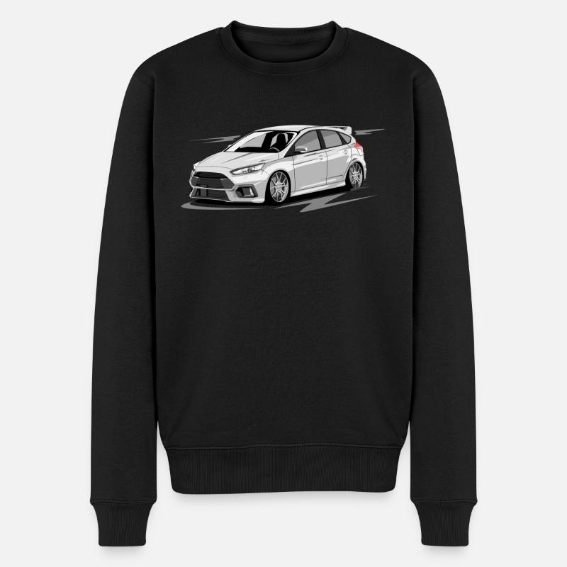 Focus MK3 RS ohne Fahrer - Männer Premium Bio Pullover - Schwarz