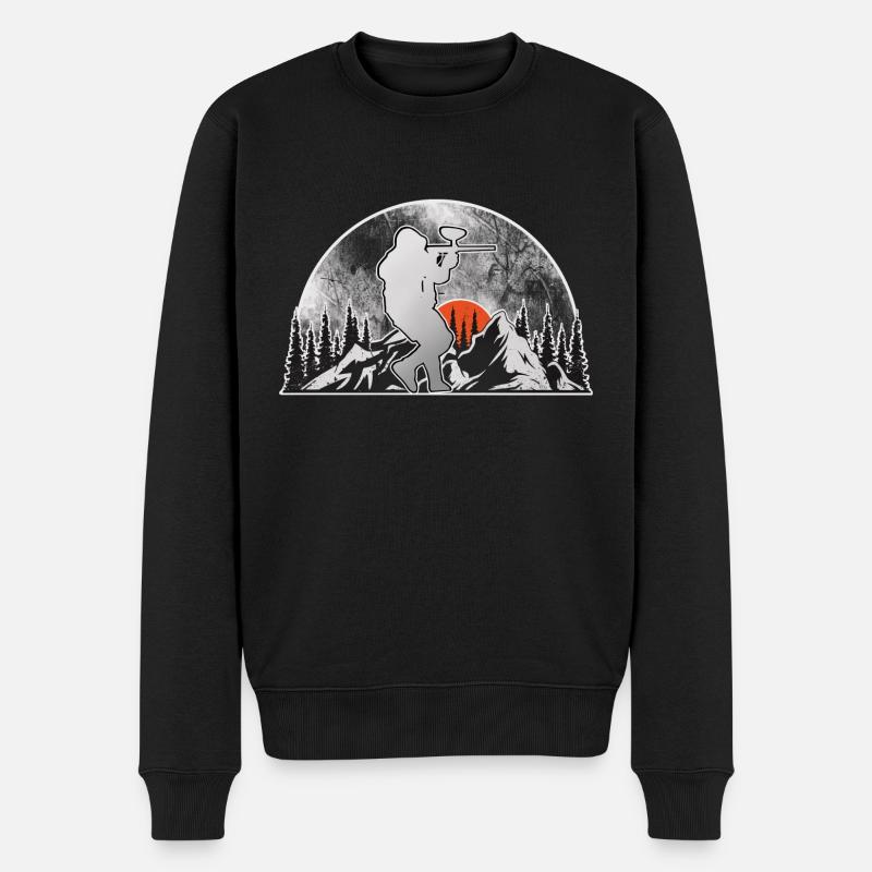 Paintball - Pull Premium bio Homme - noir