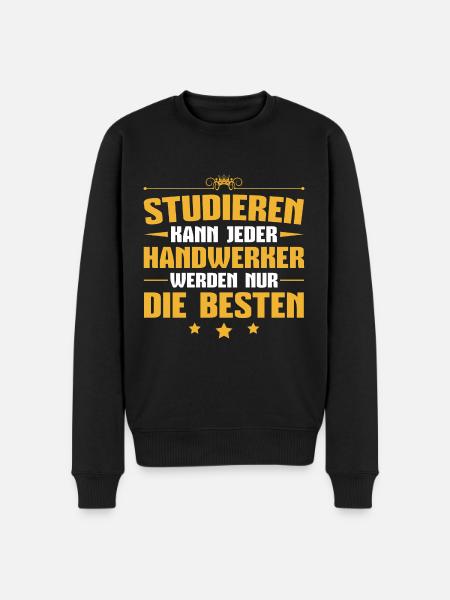 Handwerk Meister Handwerker Geschenk - Männer Premium Bio Pullover - Schwarz