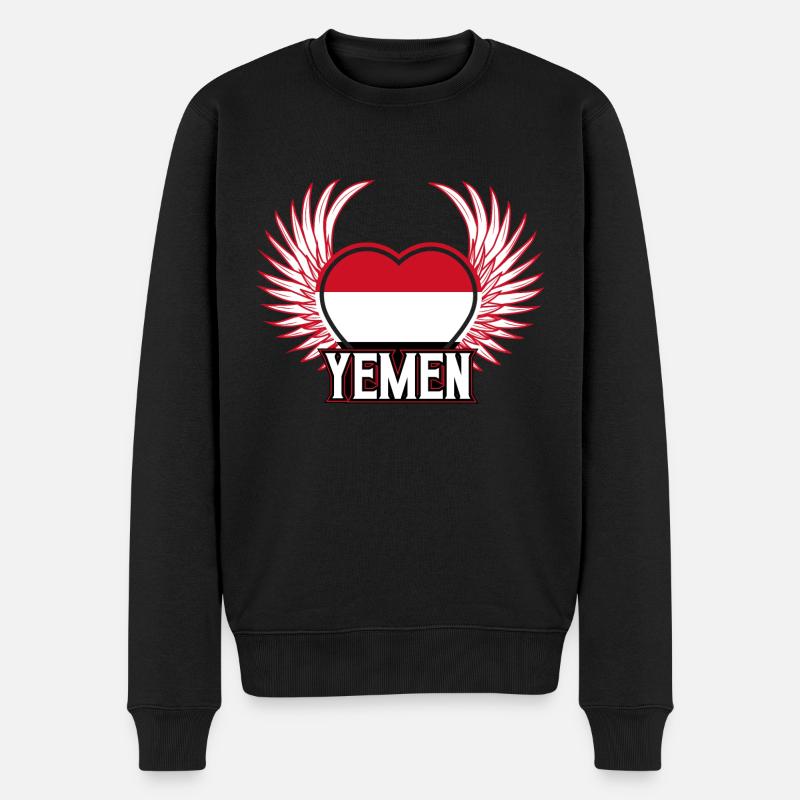 Yémen - Pull Premium bio Homme - noir
