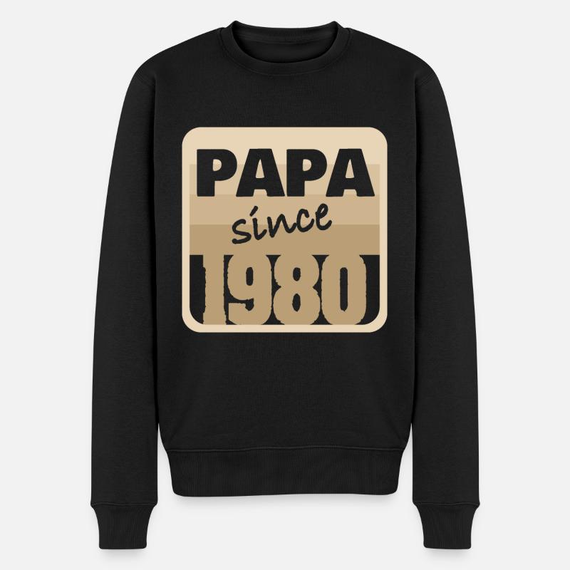 Année 1980 - Pull Premium bio Homme - noir
