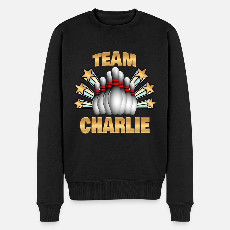 Sylvain de bowling - Pull Premium bio Homme - noir