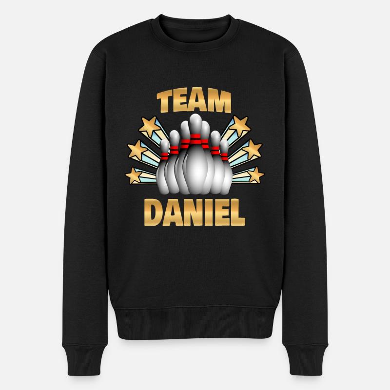 Kegel Daniel - Männer Premium Bio Pullover - Schwarz
