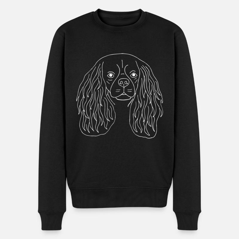 Cavalier King Charles Spaniel - Männer Premium Bio Pullover - Schwarz