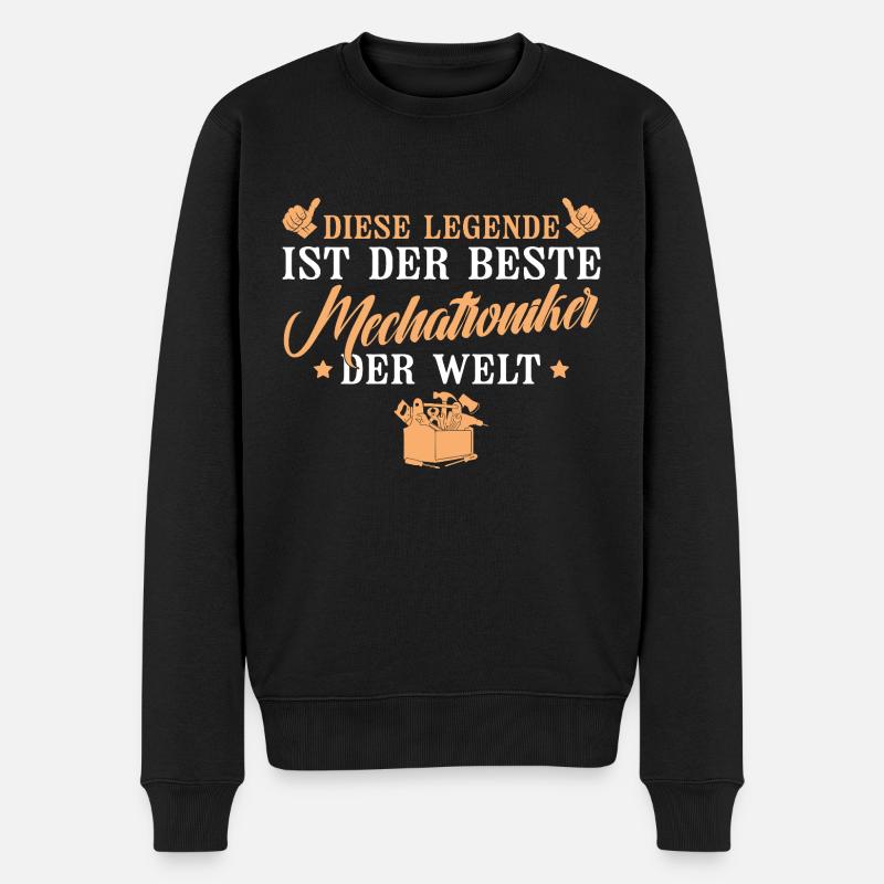 Bester Kfz Mechatroniker Handwerker - Männer Premium Bio Pullover - Schwarz