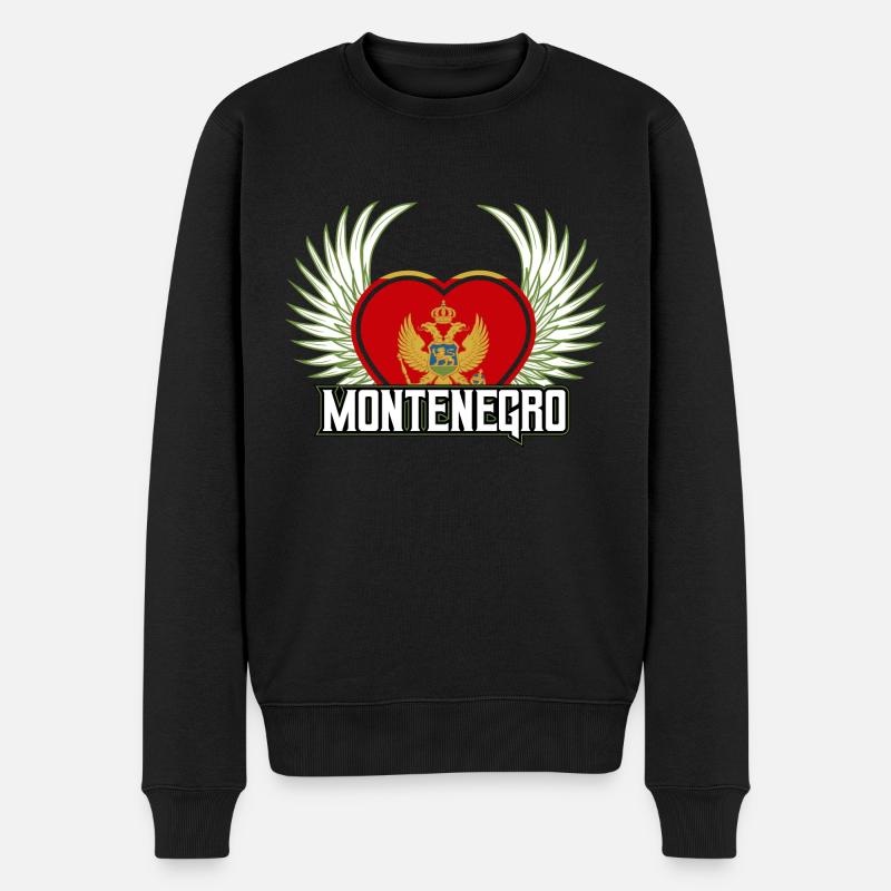 Monténégro - Pull Premium bio Homme - noir