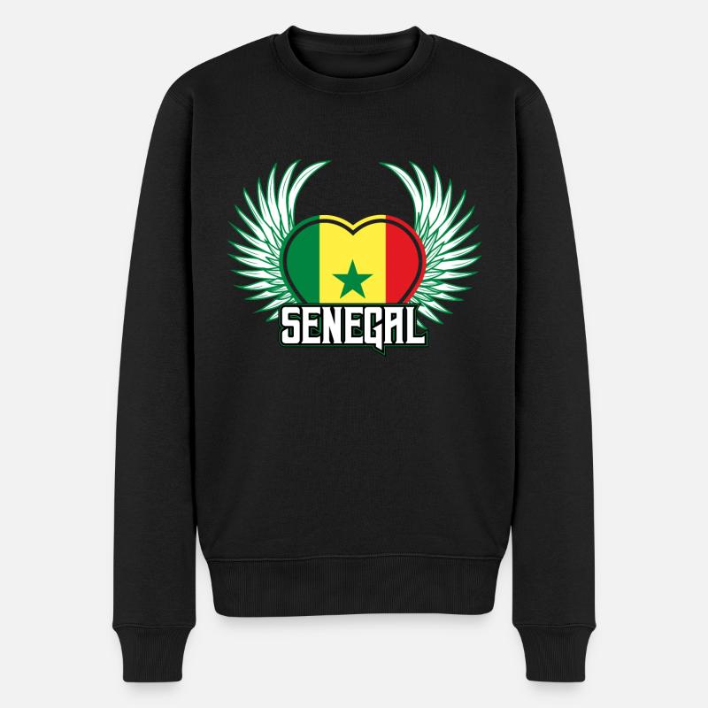 Sénégal - Pull Premium bio Homme - noir