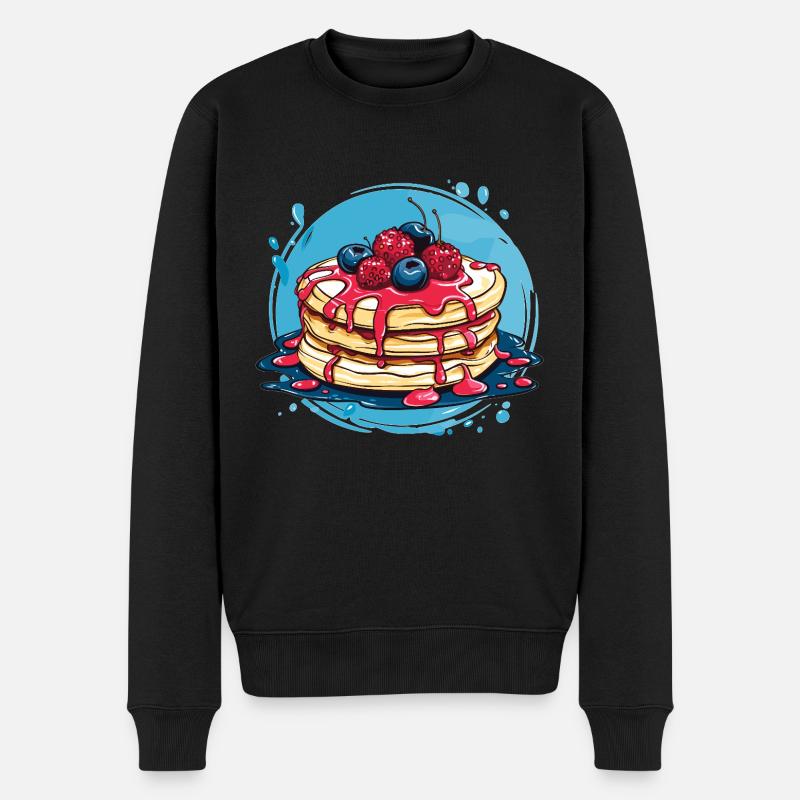 Crêpes aux baies - Pull Premium bio Homme - noir