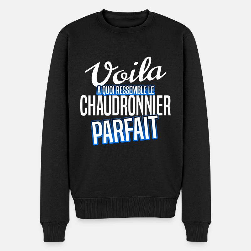 Chaudronnier - Pull Premium bio Homme - noir