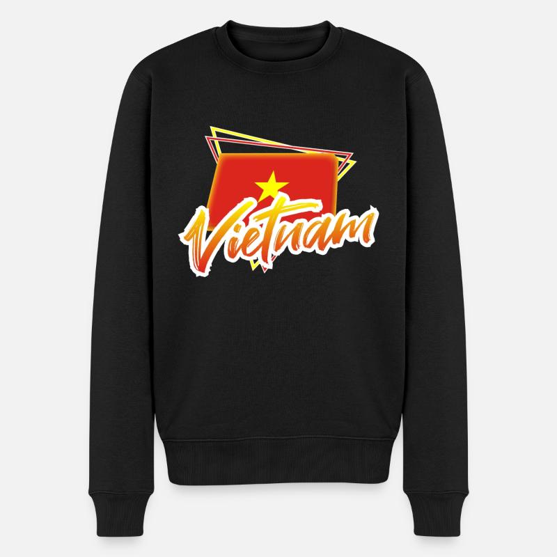 Viêt Nam - Pull Premium bio Homme - noir