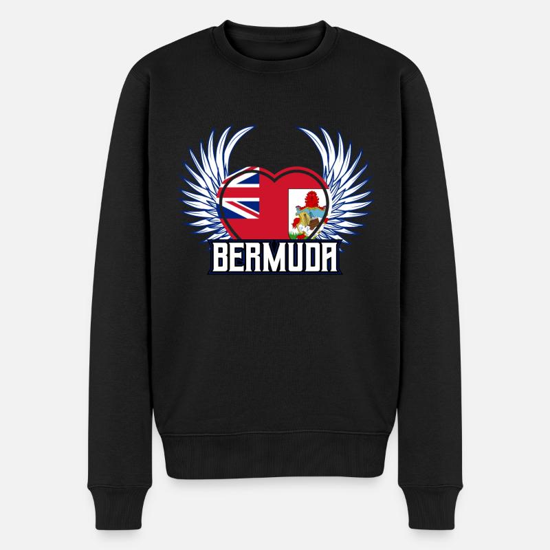 Bermuda - Männer Premium Bio Pullover - Schwarz