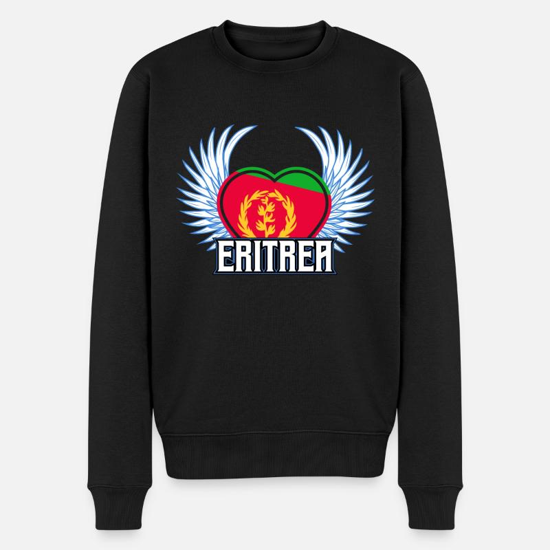 Érythrée - Pull Premium bio Homme - noir